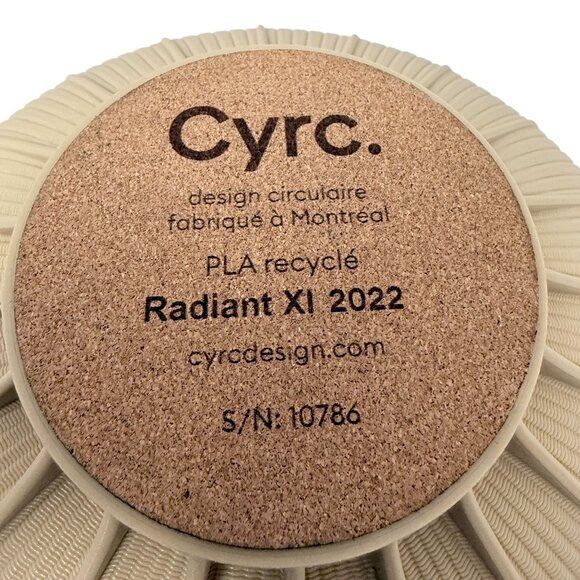 CYRK. DESIGN Radiant Fruit Bowl Beige Tan 10.75" Modern Art Home Decor - Picture 4 of 8